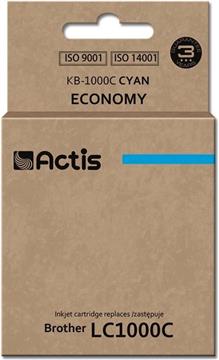Actis KB-1000C Ink Cartridge (Replacement for Brother LC1000C/LC970C; Standard; 36 ml; cyan)
