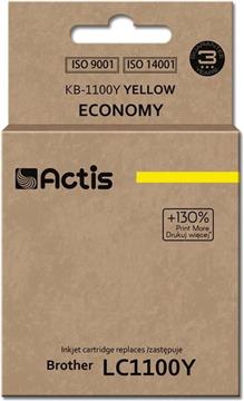Actis KB-1100Y Ink Cartridge (replacement for Brother LC1100Y/980Y; Standard; 19 ml; yellow)