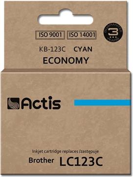 Actis KB-123C ink (replacement for Brother LC123C/LC121C; Standard; 10 ml; cyan)