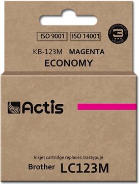 Actis KB-123M ink (replacement for Brother LC123M/LC121M; Standard; 10 ml; magenta)