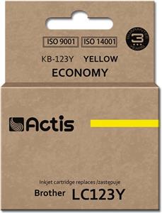 Actis KB-123Y ink (replacement for Brother LC123Y/LC121Y; Standard; 10 ml; yellow)