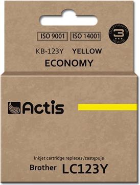 Actis KB-123Y ink (replacement for Brother LC123Y/LC121Y; Standard; 10 ml; yellow)