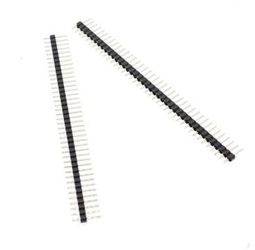 40 Pin 1x40 Single Row Male 2.54 Breakable Pin Header Connector Strip, Black