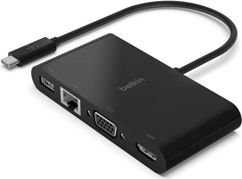 Belkin AVC005BTBK interface hub USB 3.2 Gen 1 (3.1 Gen 1) Type-C Black