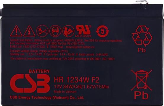 Battery HR1234WF2 CSB 9Ah 12V