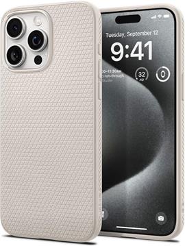 Spigen Liquid Air, natural titanium, zaštitna maska za telefon - iPhone 15 Pro (ACS07217)