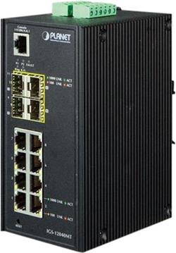 Planet Industrial 8 Gigabit Ports 4 SFP Managed Switch