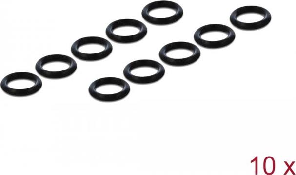 Navilock O-Ring Silikon für M8 6 Pin Stecker schwarz