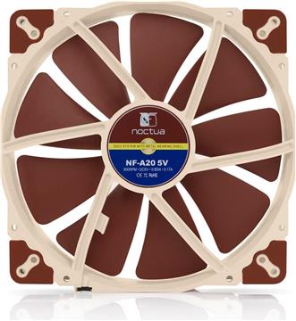Noctua NF-A20 Computer case Fan 20 cm Beige, Brown