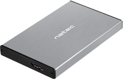 NATEC HDD ENCLOSURE RHINO GO (USB 3.0, 2.5", GREY)