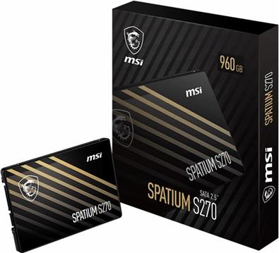 MSI SPATIUM S270 SATA 2.5 240GB internal solid state drive 2.5" Serial ATA III 3D NAND