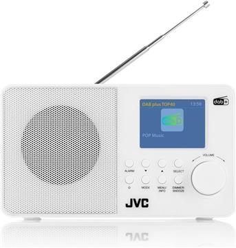 JVC DAB radio RA-E611W-DAB white