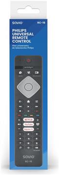Savio universal remote control/replacement for Philips TV, SMART TV, RC-16