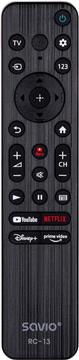 Savio universal remote control/replacement for Sony TV, SMART TV, RC-13