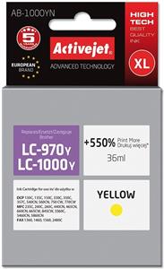 Activejet AB-1000YN ink (replacement for Brother LC1000/LC970Y; 36 ml; yellow)