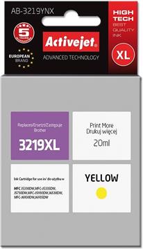 Activejet AB-3219YNX Ink Cartridge (replacement for Brother LC3219Y XL ; Supreme; 20 ml; yellow)