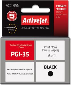 Activejet ACC-35N Ink cartridge (replacement for Canon PGI-35; Supreme; 9.5 ml; black)