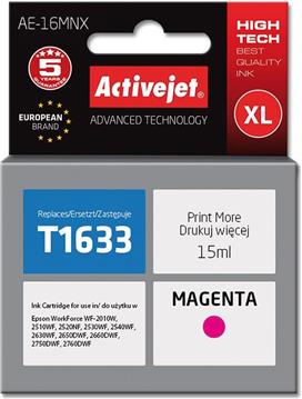 Activejet AE-16MNX Ink cartridge (replacement for Epson 16XL T1633; Supreme; 15 ml; magenta)