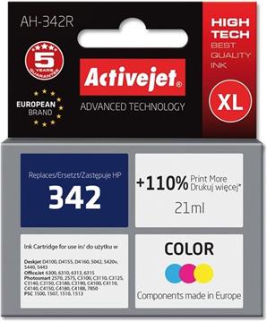 Activejet AH-342R Ink cartridge (replacement for HP 342 C9361EE; Premium; 21 ml; color)