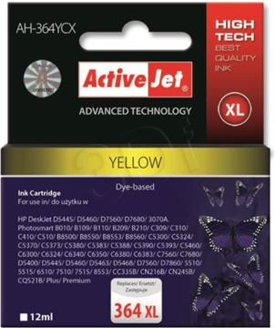 Activejet AH-364YCX ink (replacement for HP 364XL CB325EE; Premium; 12 ml; yelllow