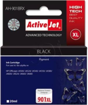 Activejet AH-901BRX Ink (replacement for HP 901XL CC654AE; Premium; 20 ml; black)