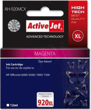 Activejet AH-920MCX Ink Cartridge (replacement for HP 920XL CD973AE; Premium; 12 ml; magenta)