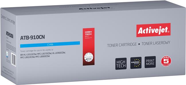 Activejet ATB-910CN Toner (replacement Brother TN-910C; Supreme; 9000 pages; cyan)