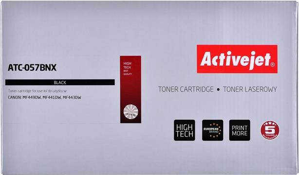 Activejet ATC-057BNX Toner (replacement for Canon CRG-057HBK; Supreme; 10000 pages; black) WITH CHIP