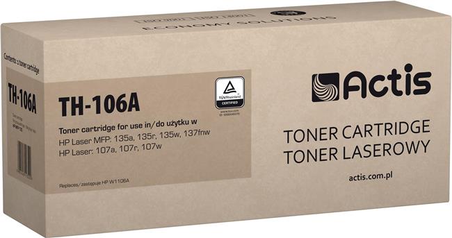 Actis TH-106A toner (replacement for HP 106A W1106A; Standard; 6000 pages; black)