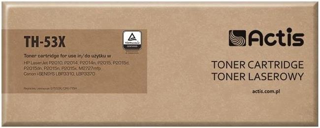 Actis TH-53X toner (replacement for HP 53X Q7553X, Canon CRG-715H; Standard; 7000 pages; black)