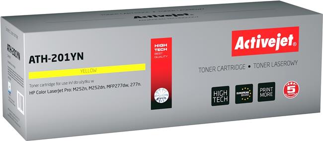 Activejet ATH-201YN toner (replacement for HP 201A CF402A; Supreme; 1,400 pages; yellow)