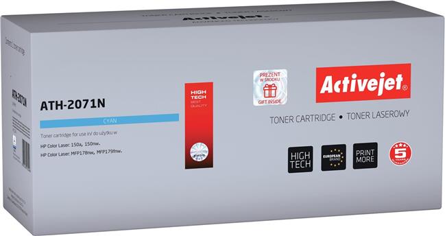Activejet ATH-2071N toner (replacement for HP 117A 2071A; Supreme; 700 pages; cyan)