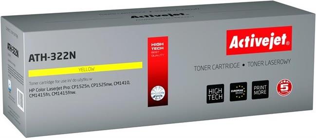 Activejet ATH-322N Toner (replacement for HP 128A CE322A; Supreme; 1300 pages; yellow)