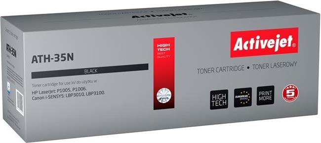 Activejet ATH-35N Toner (replacement for HP 35A CB435A, Canon CRG-712; Supreme; 1800 pages; black)