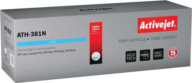Activejet ATH-381N Toner (replacement for HP 312A CF381A; Supreme; 2700 pages; cyan)