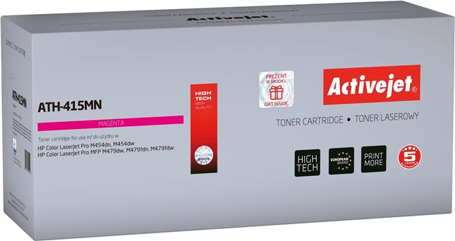 Activejet ATH-415MN toner cartridge for HP printers; Replacement HP 415A W2033A; Supreme; 2100 pages; magenta, with chip