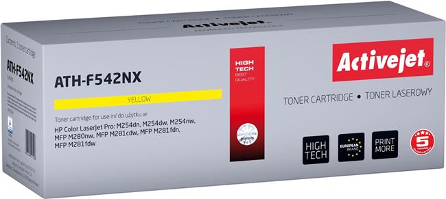 Activejet ATH-F542NX toner (replacement for HP 540 CF542X; Supreme; 2500 pages; yellow)