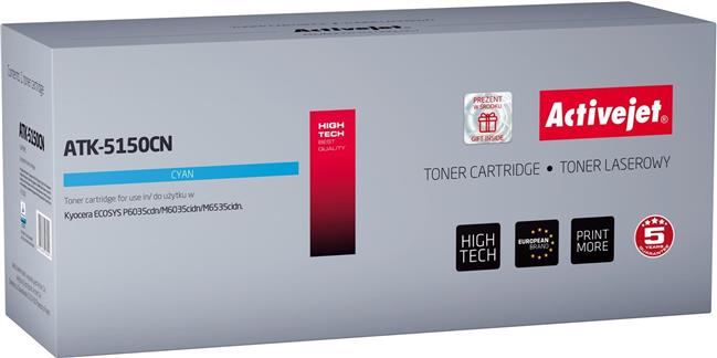 Activejet ATK-5150CN toner (replacement for Kyocera TK-5150C; Supreme; 10000 pages; cyan)