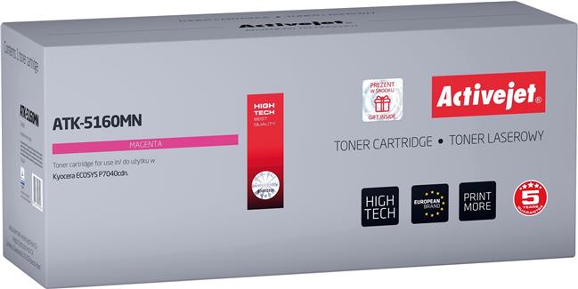 Activejet ATK-5160MN toner (replacement for Kyocera TK-5160M; Supreme; 12000 pages; magenta)