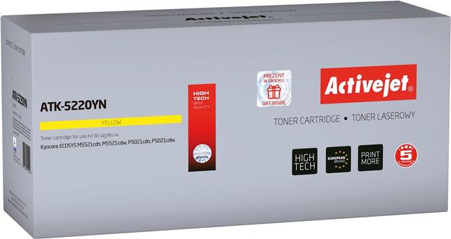 Activejet ATK-5220YN toner (replacement for Kyocera TK-5220M; Supreme; 1200 pages; yellow)