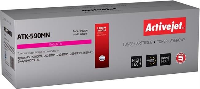 Activejet ATK-590MN Toner Cartridge (replacement for Kyocera TK-590M; Supreme; 5000 pages; magenta)