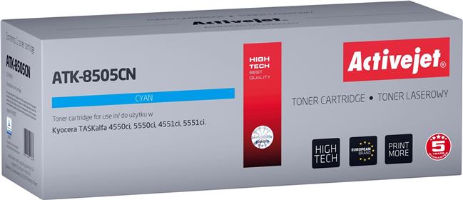 Activejet ATK-8505CN toner (replacement for Kyocera TK-8505C; Supreme; 20000 pages; cyan)