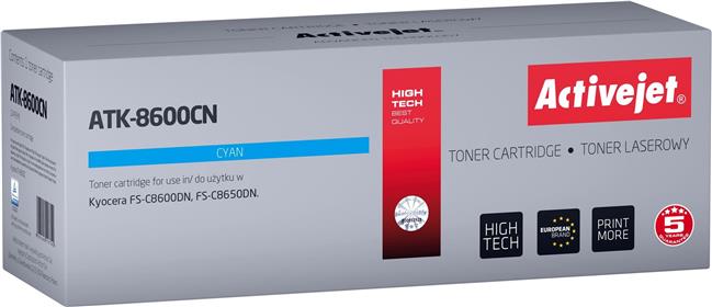 Activejet ATK-8600CN toner (replacement for Kyocera TK-8600C; Supreme; 20000 pages; cyan)