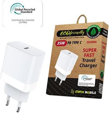 MAXMOBILE KUĆNI PUNJAČ PD SUPER FAST CHARGE TR349006 35W,GRS,ECO