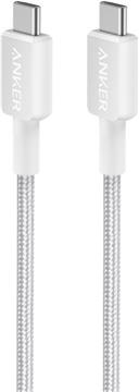Anker 322 USB-C to USB-C braided cable 0.9m white