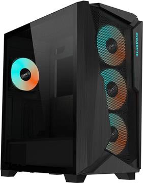 GIGABYTE C301 GLASS V2 USB 3.1 Gen2 Type-C ARGB Illuminated Case, E-ATX Black