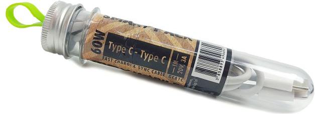 SMART PACK DATA KABEL TYPE C-TYPE C 60W bijeli