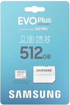 512 GB MicroSDXC Samsung EVO Plus (2024)
