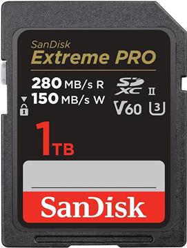 1 TB SDXC CARD SanDisk Extreme PRO UHS-II V60 280/150MB
