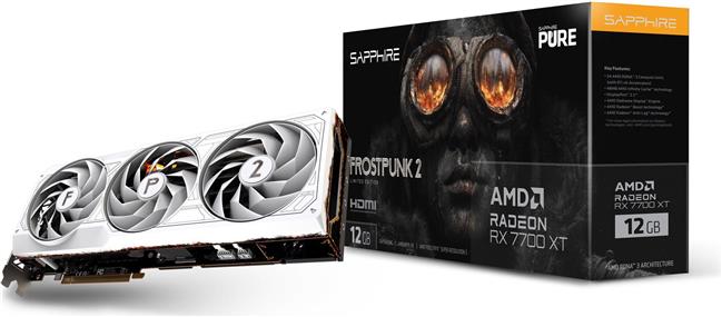 Grafička kartica Sapphire PURE Radeon RX 7700 XT Frostpunk 2 Edition 12GB